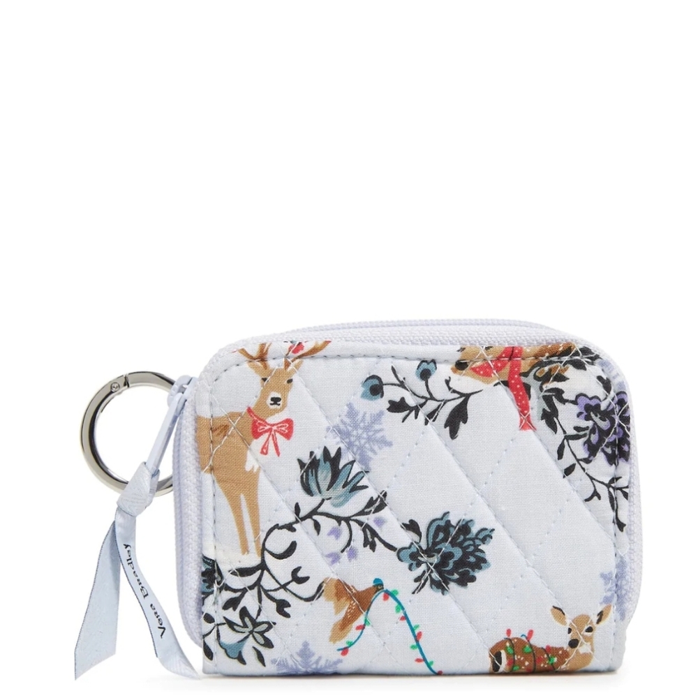 Vera Bradley Merry Mischief Snow Day RFID Petite Zip-Around Wallet
